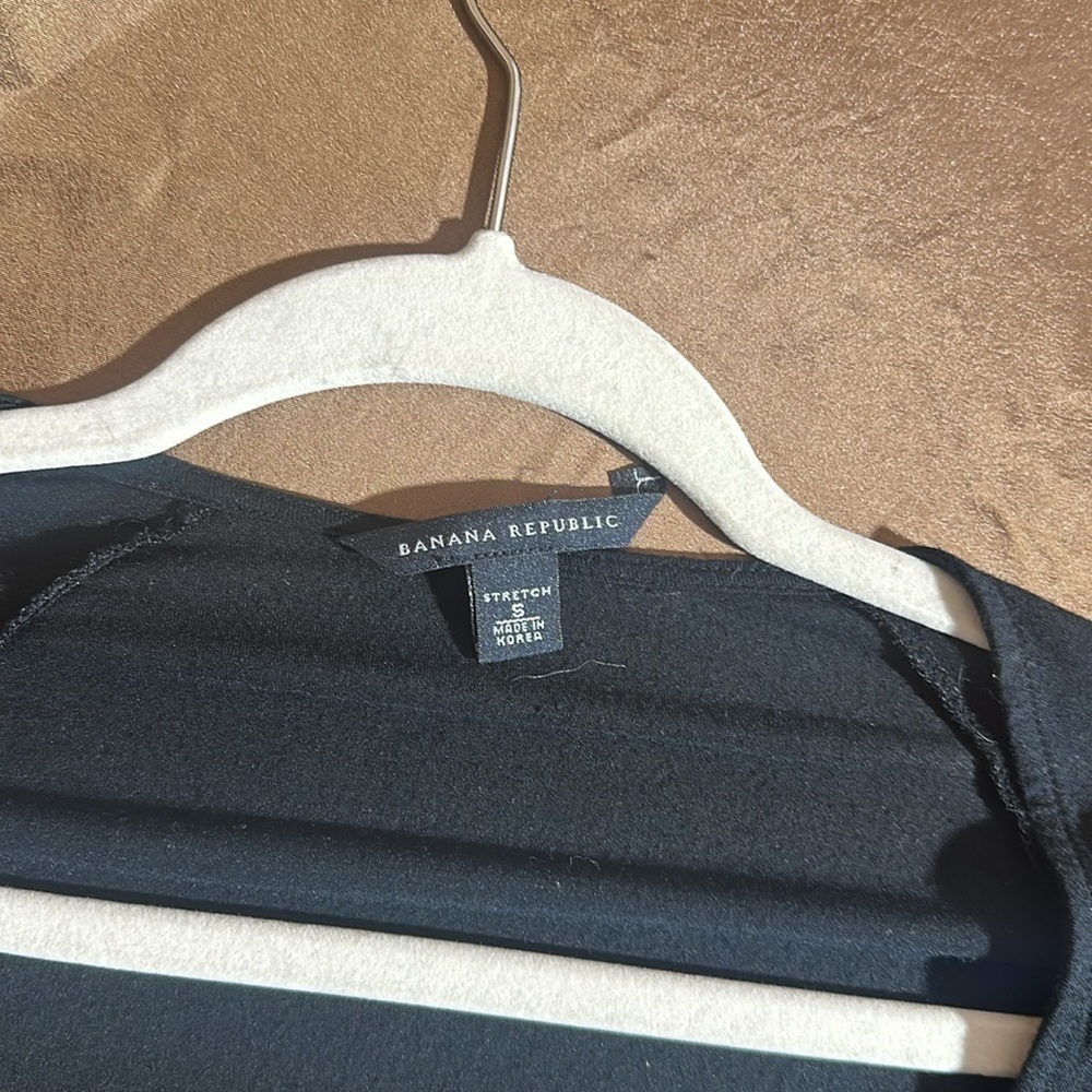 Banana Republic Black Long Sleeve Blouse Casual Dinner Top - Picture 6 of 6